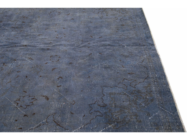 Vintage Overdyed Wool Rug 10 X 12