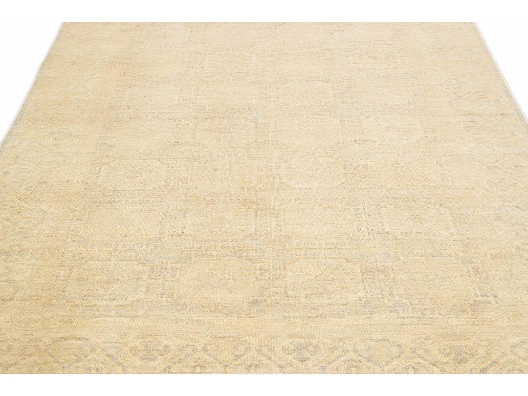 Modern Khotan Wool Rug 6 X 9