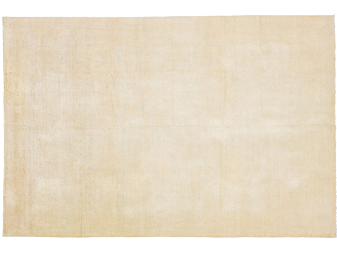 Modern Khotan Wool Rug 9 X 13