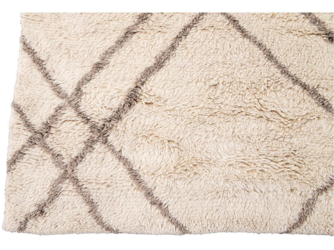 Modern Moroccan Style Wool Rug 13 X 15