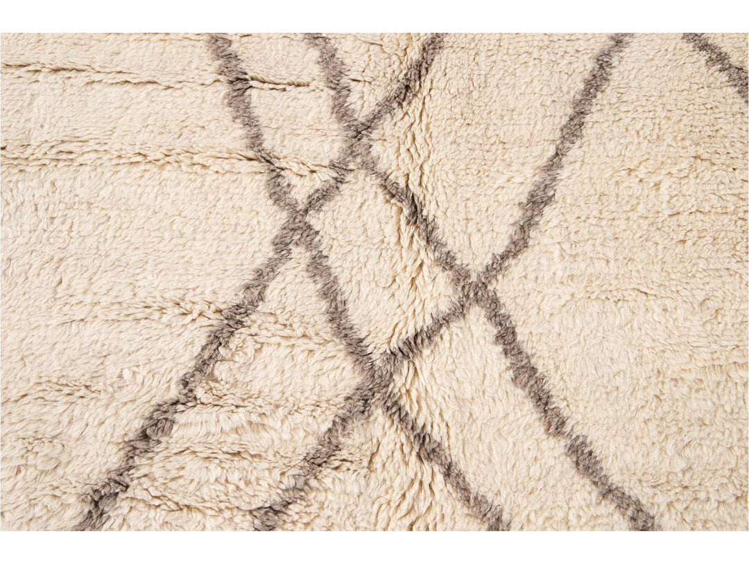 Modern Moroccan Style Wool Rug 13 X 15