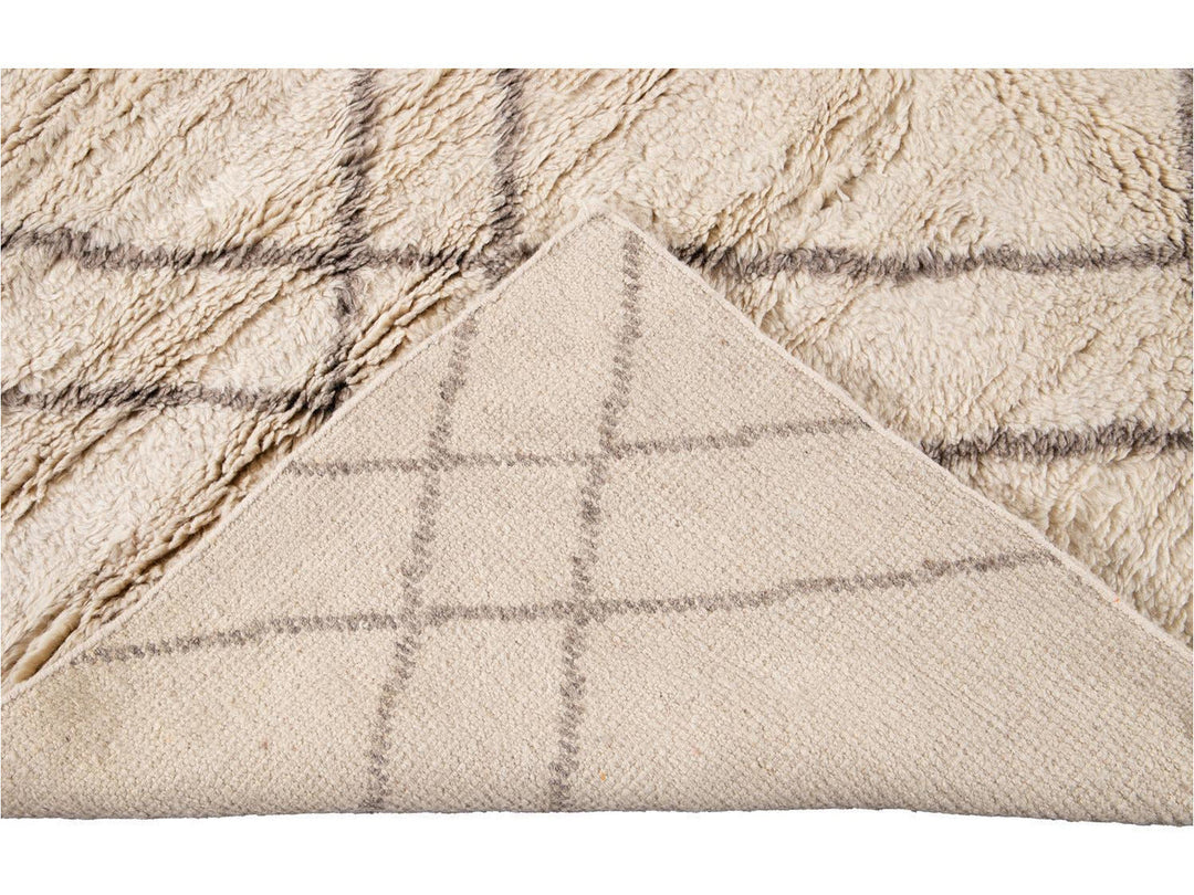 Modern Moroccan Style Wool Rug 13 X 15