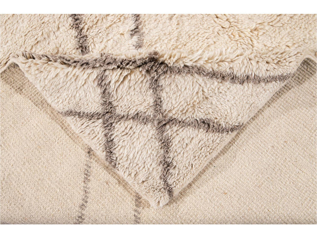 Modern Moroccan Style Wool Rug 13 X 15