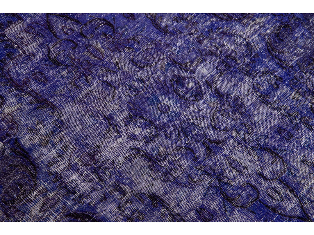 Vintage Overdyed Wool Rug 10 X 16