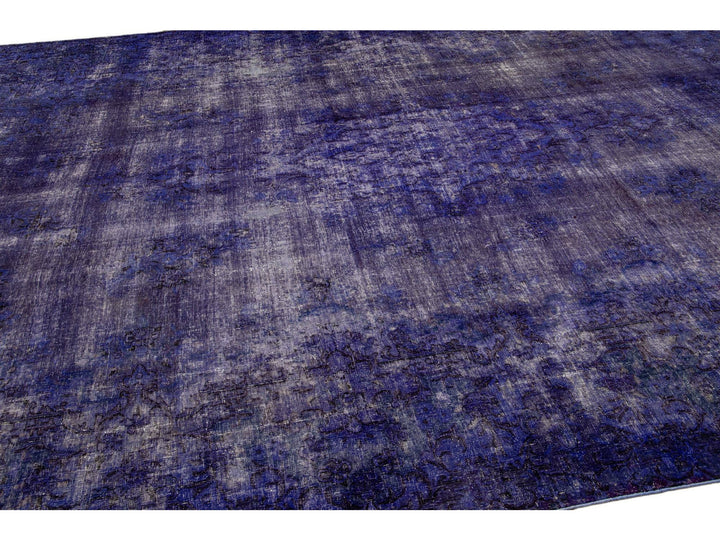Vintage Overdyed Wool Rug 10 X 16