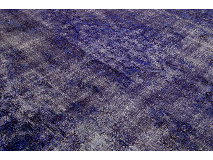 Vintage Overdyed Wool Rug 10 X 16