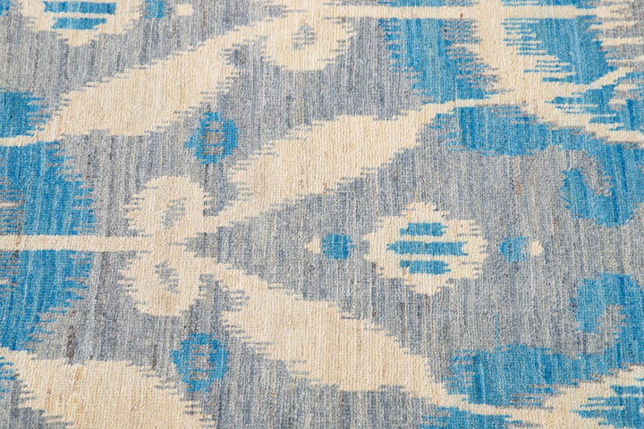 21st Century Modern Ikat Wool Rug 9' x 12'