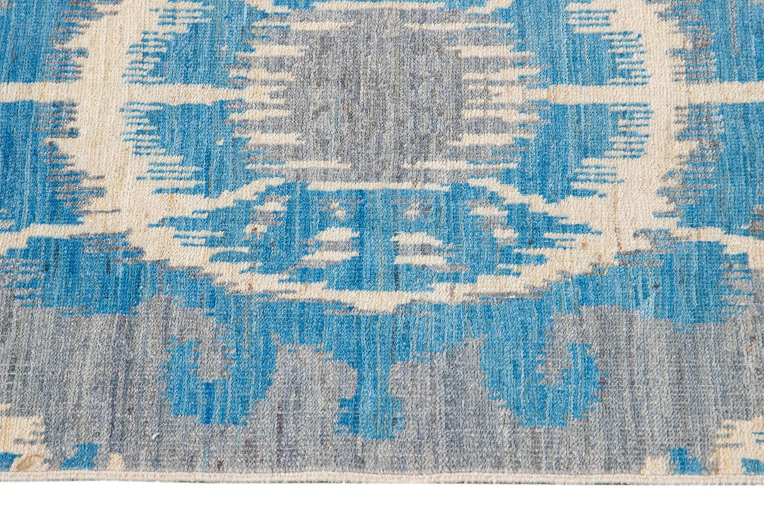21st Century Modern Ikat Wool Rug 9' x 12'