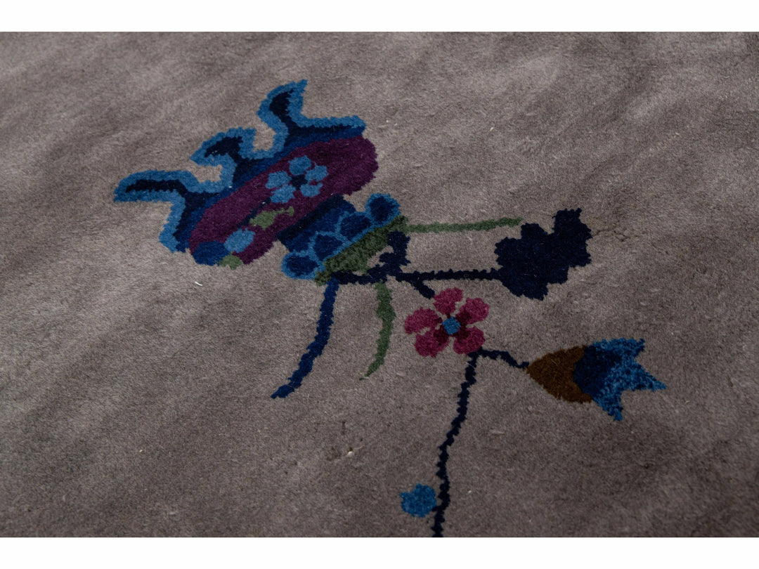 Antique Art Deco Chinese Rug 9 X 12