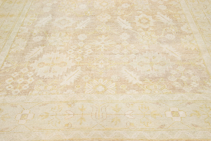 Antique Turkish Oushak Wool Rug 9 X 12