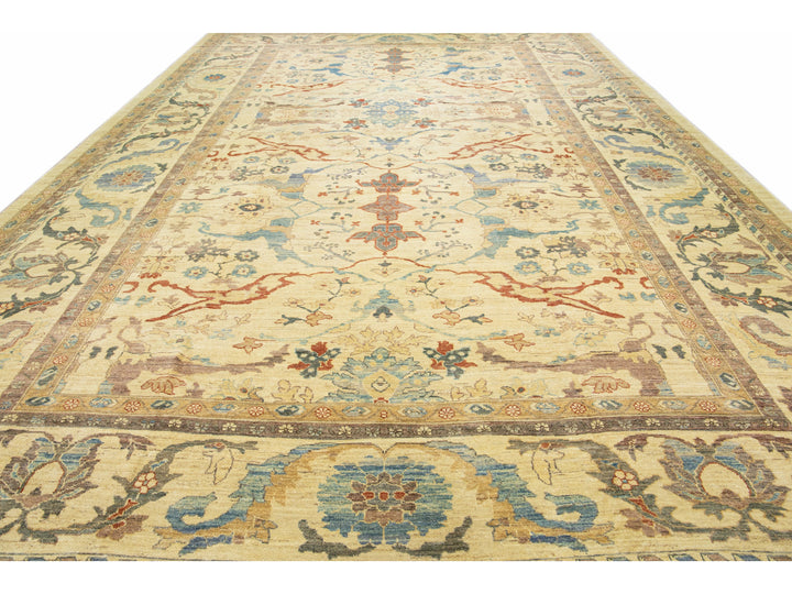 Modern Sultanabad Wool Rug 13 X 20