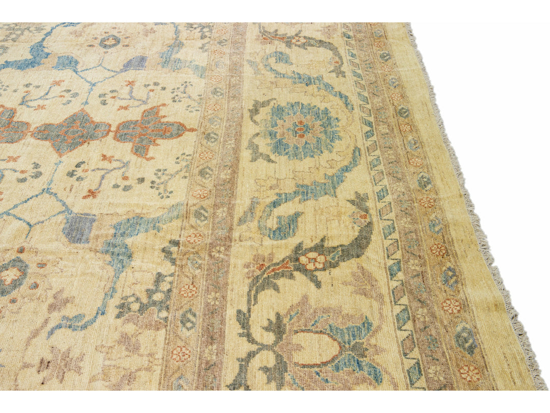 Modern Sultanabad Wool Rug 13 X 20