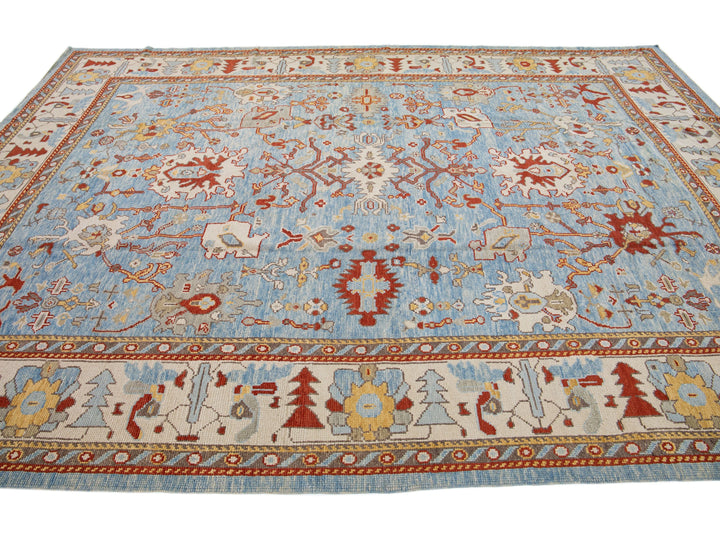 Modern Turkish Wool Rug 9 X 13
