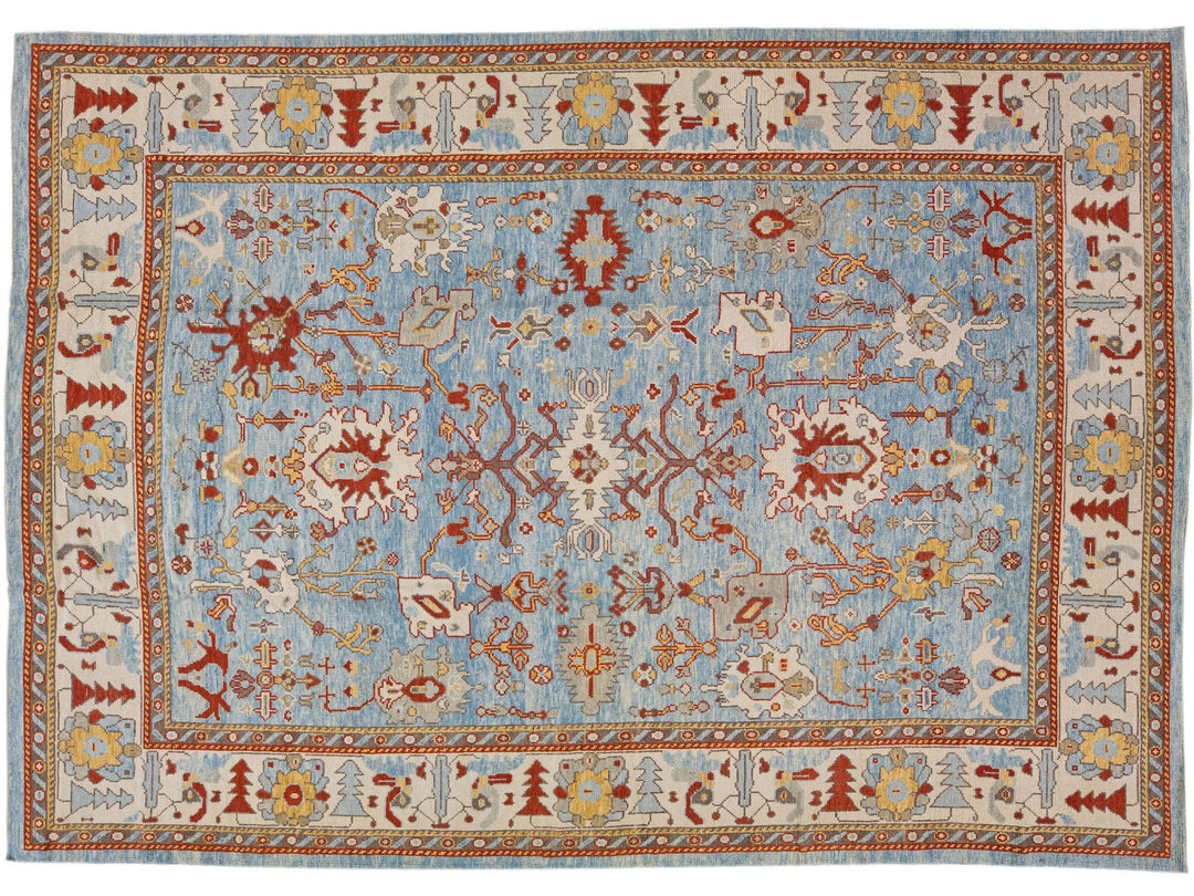 Modern Turkish Wool Rug 9 X 13