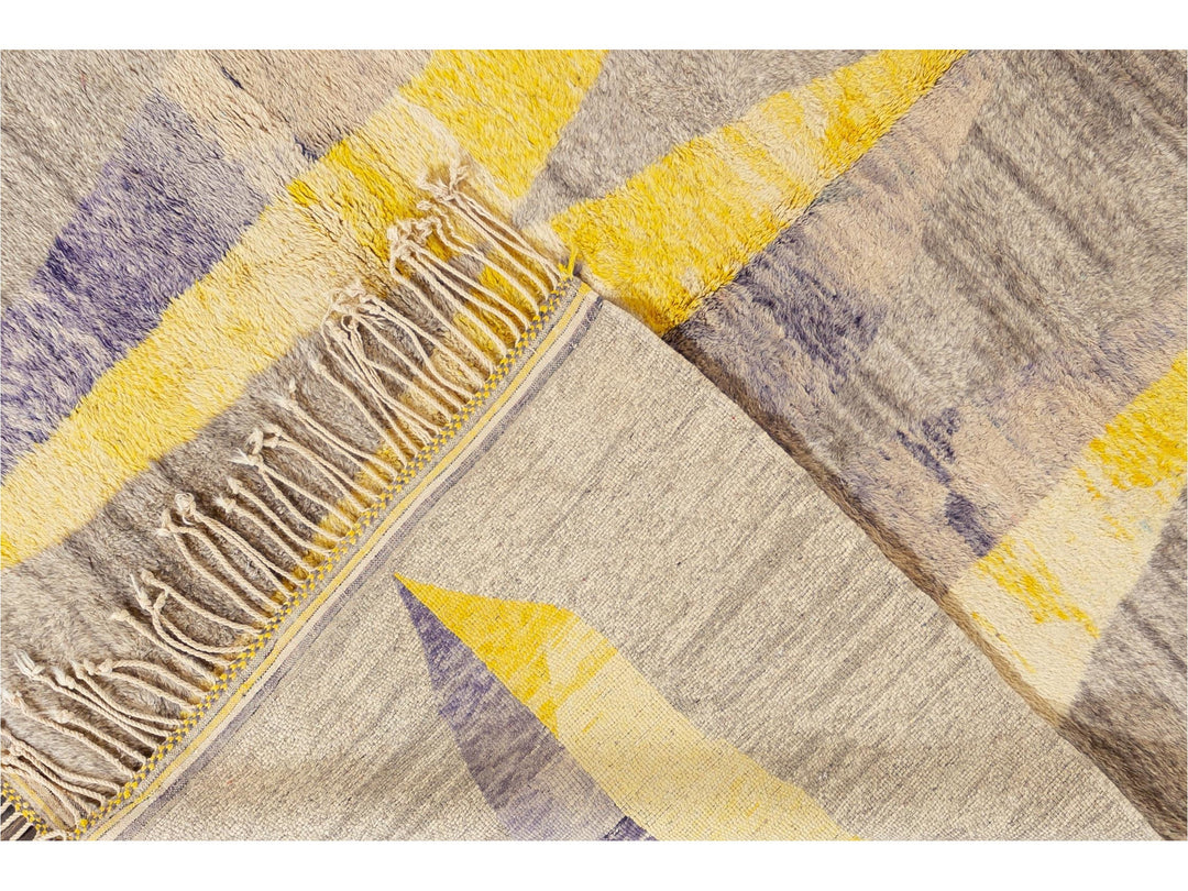 Modern Multicolored Moroccan Rug 8 X 11