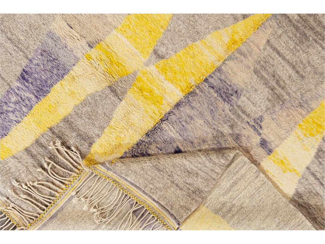 Modern Multicolored Moroccan Rug 8 X 11