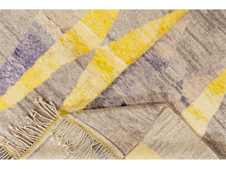 Modern Multicolored Moroccan Rug 8 X 11