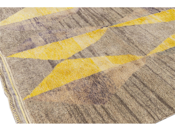 Modern Multicolored Moroccan Rug 8 X 11