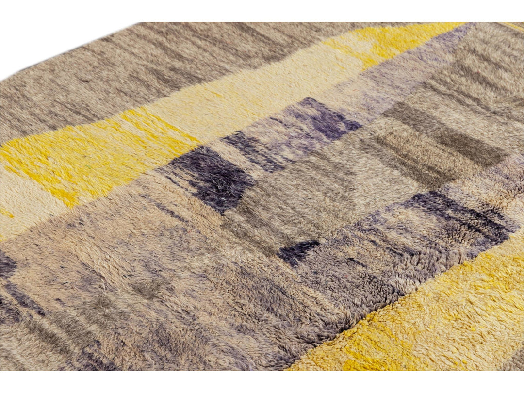 Modern Multicolored Moroccan Rug 8 X 11