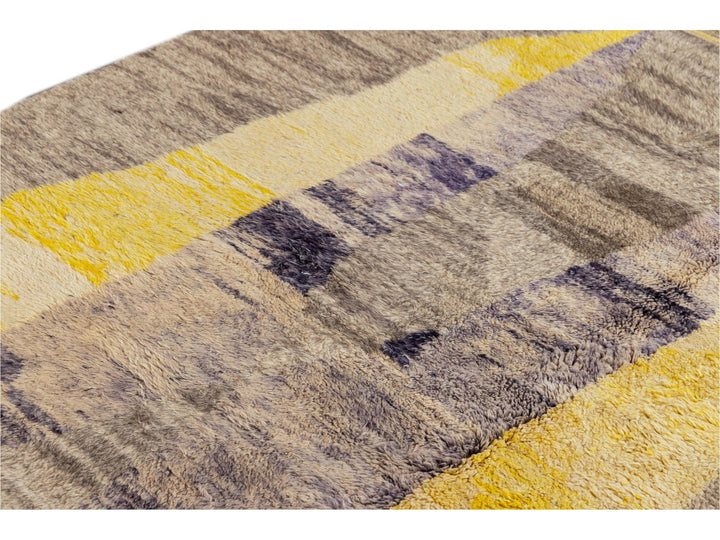 Modern Multicolored Moroccan Rug 8 X 11