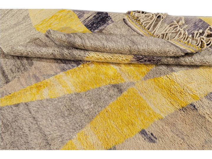 Modern Multicolored Moroccan Rug 8 X 11