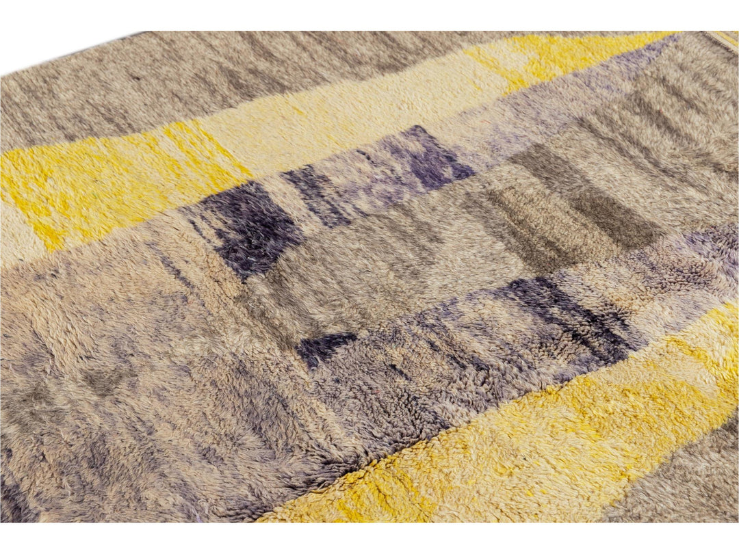 Modern Multicolored Moroccan Rug 8 X 11