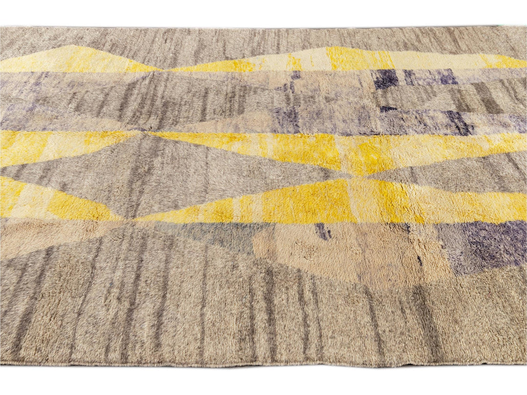 Modern Multicolored Moroccan Rug 8 X 11