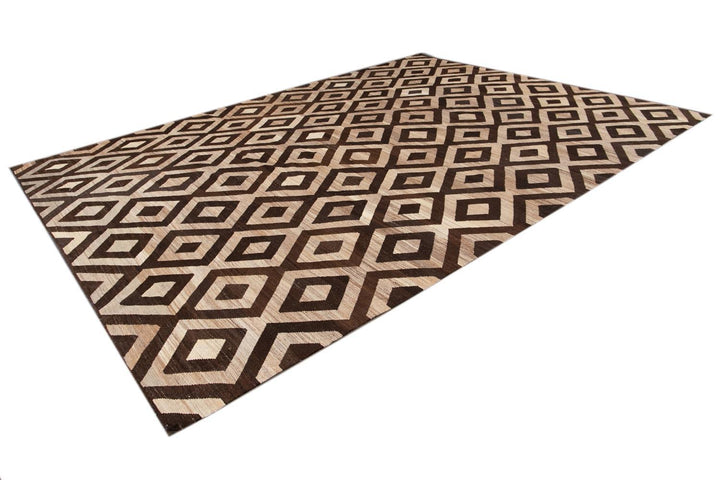 Contemporary Turkish Kilim Wool Rug 10 X 14