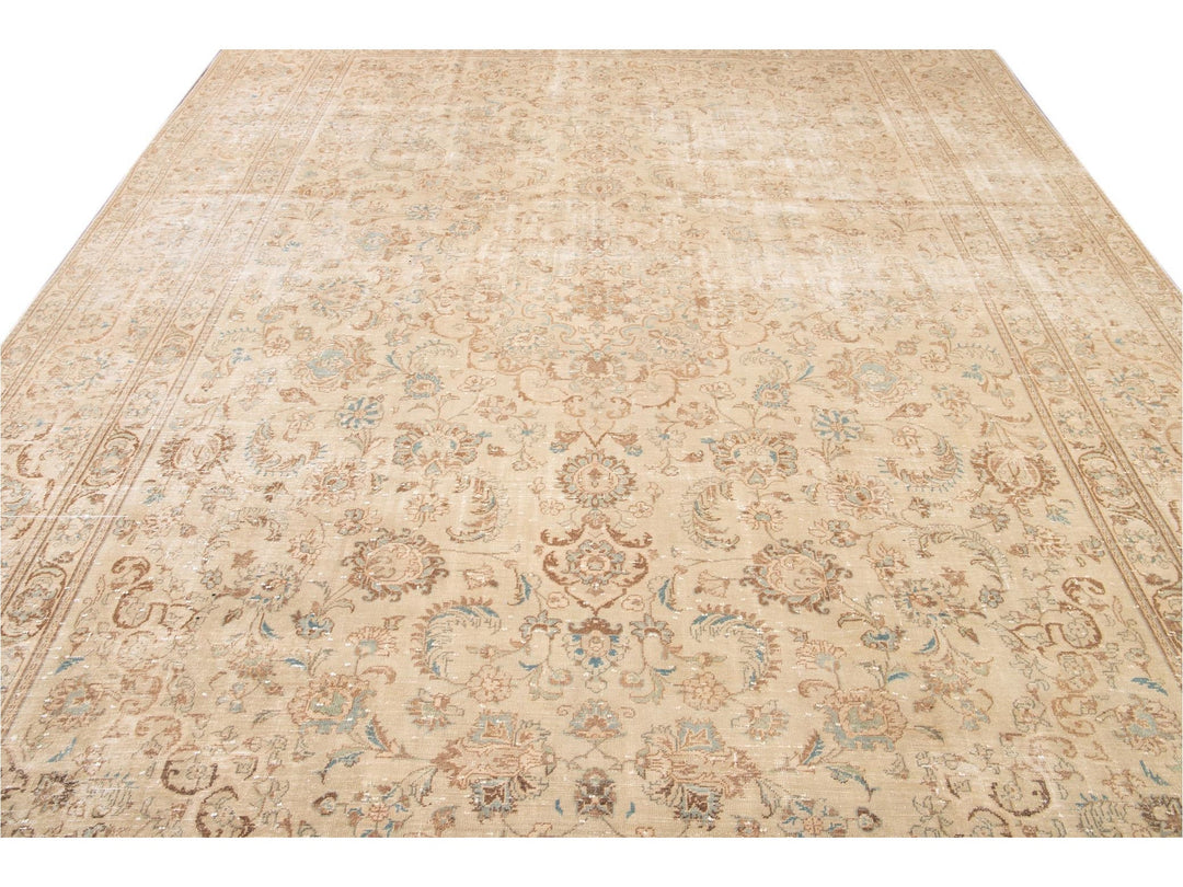 Vintage Kerman Wool Rug, 10 X 14