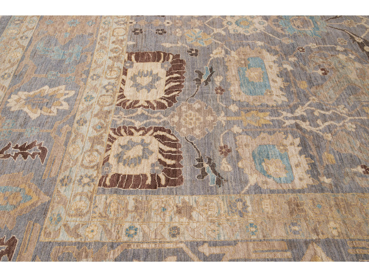 Modern Sultanabad Wool Rug 15 X 25