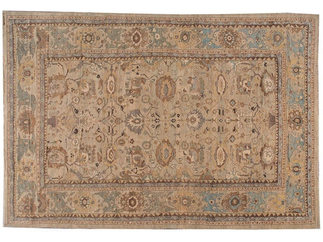 Contemporary Sultanabad Oversize Wool Rug 13 X 20