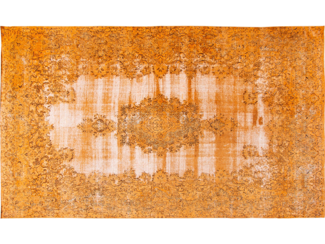 Vintage Persian Wool Rug 10 X 17