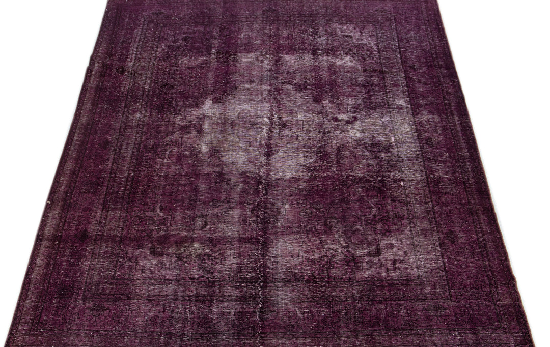 Vintage Overdyed Wool Rug 9 X 12