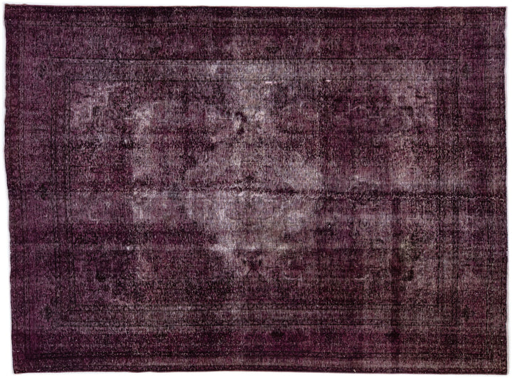 Vintage Overdyed Wool Rug 9 X 12