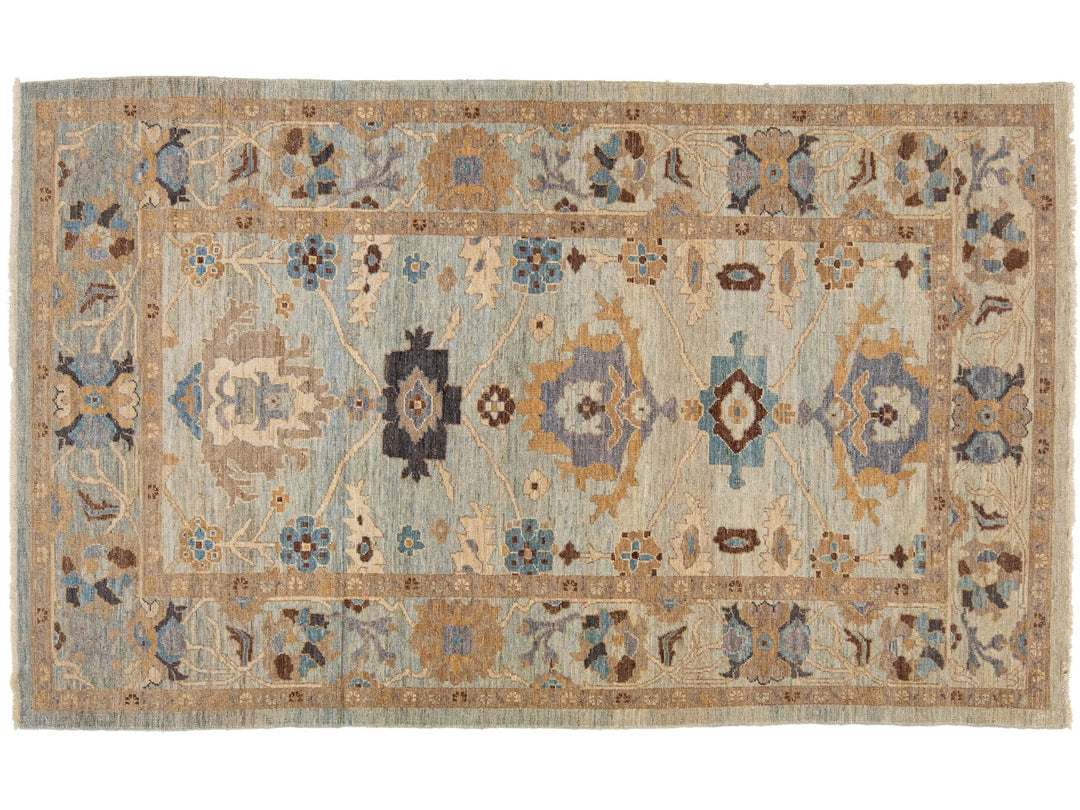 Modern Sultanabad Wool Rug 6 X 10