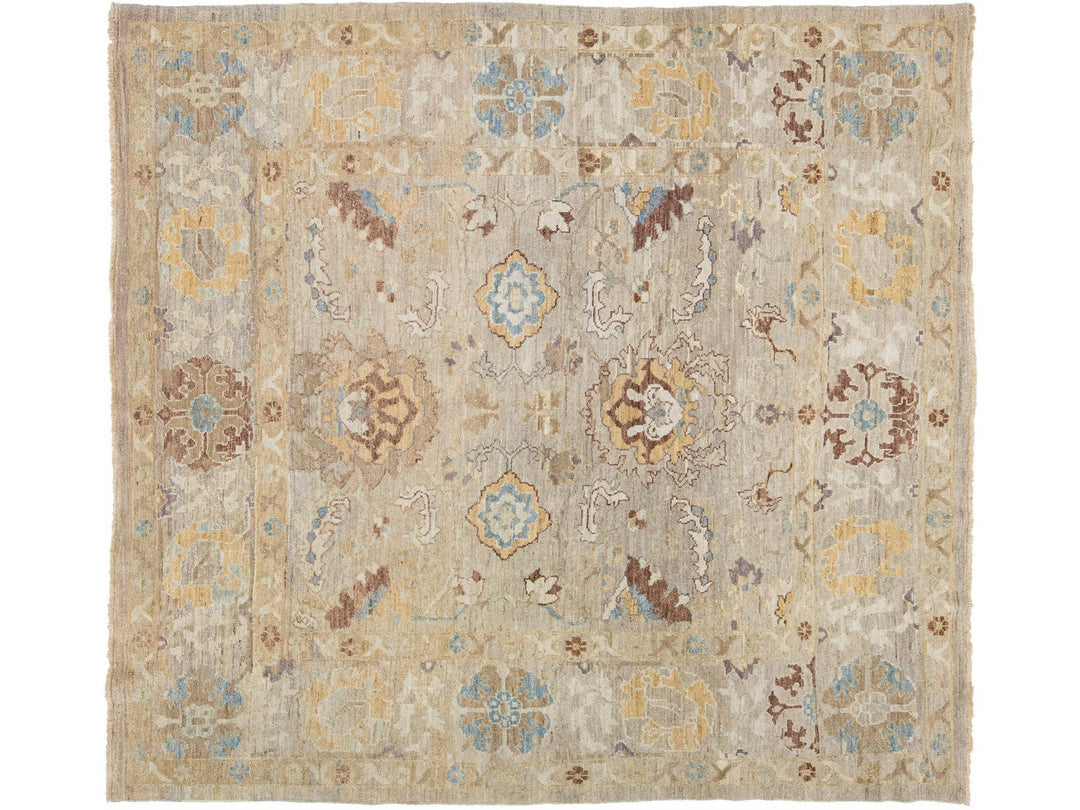 Modern Sultanabad Wool Rug 8 X 9