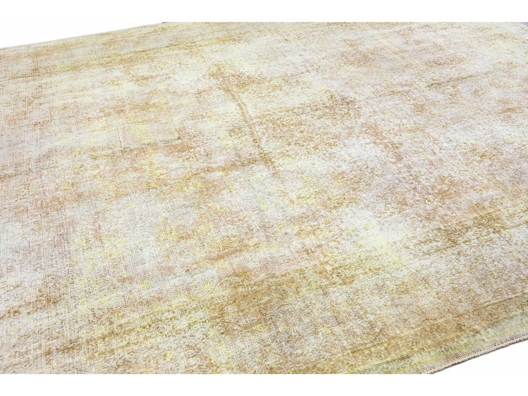 Vintage Overdyed Wool Rug 9 X 12