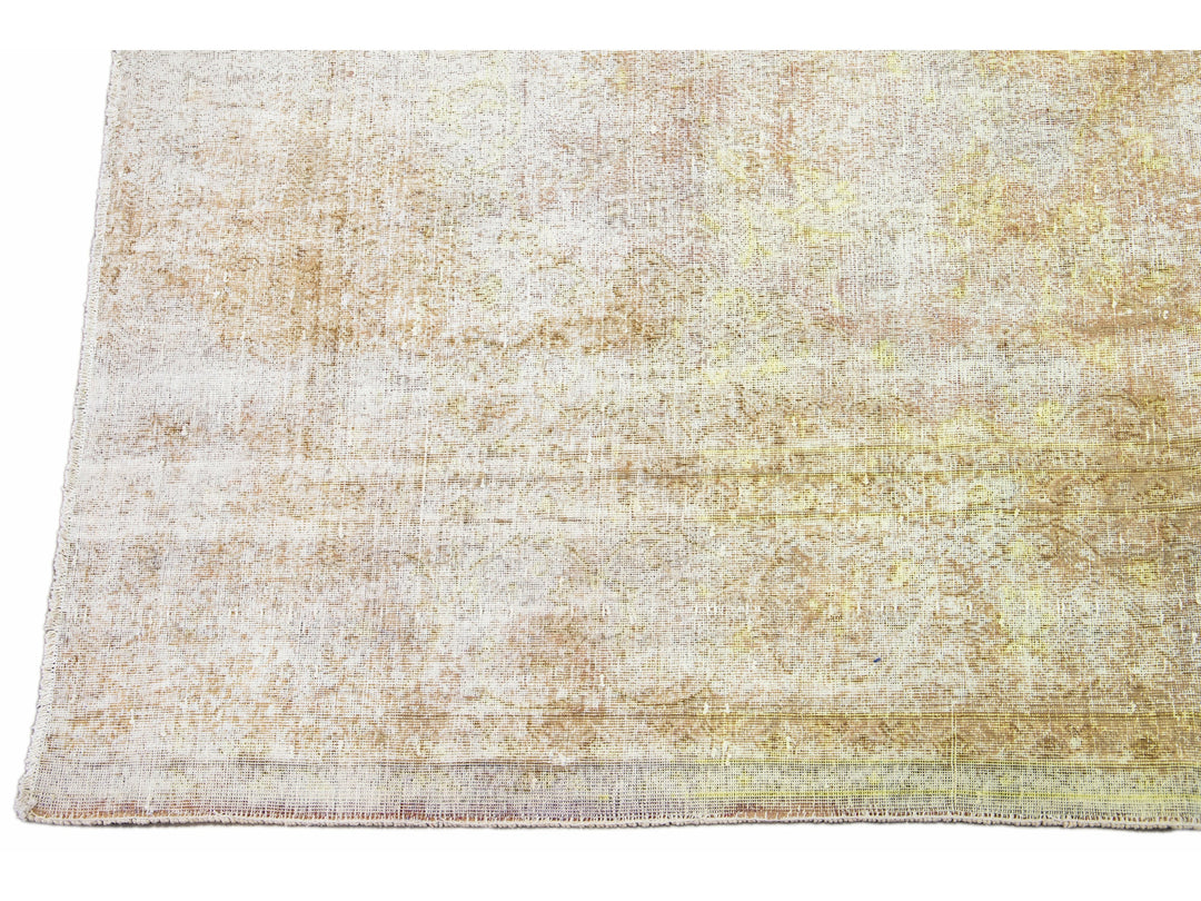 Vintage Overdyed Wool Rug 9 X 12