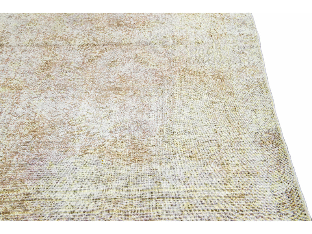 Vintage Overdyed Wool Rug 9 X 12