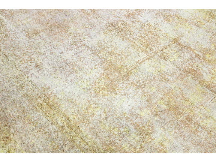 Vintage Overdyed Wool Rug 9 X 12