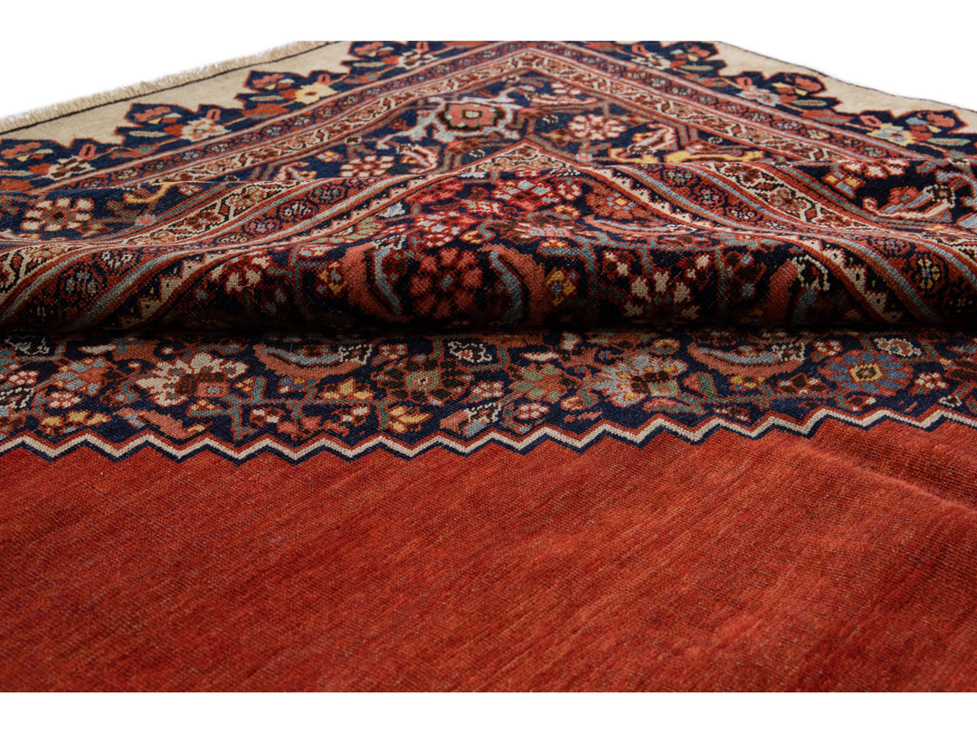 Antique Bidjar Wool Rug 12 X 19