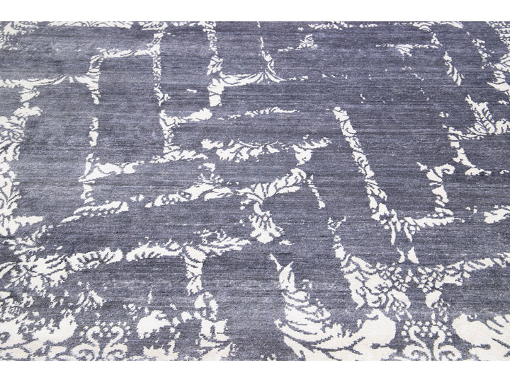 Modern Indian Wool & Silk Rug 8 X 10