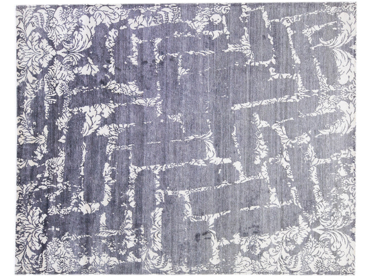 Modern Indian Wool & Silk Rug 8 X 10