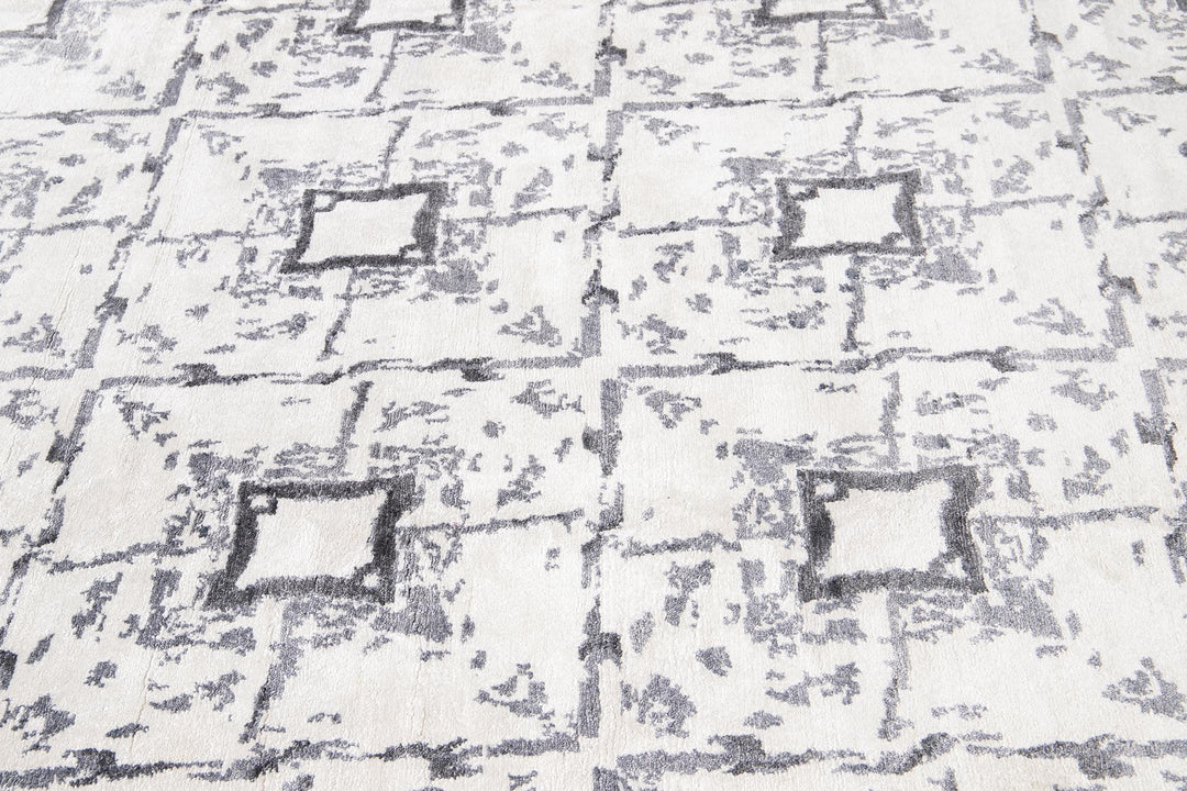 21st Century Modern Indian Silk Rug 10 X 14