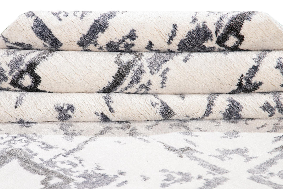 21st Century Modern Indian Silk Rug 10 X 14