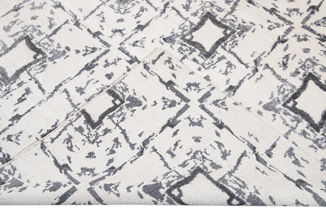 21st Century Modern Indian Silk Rug 10 X 14