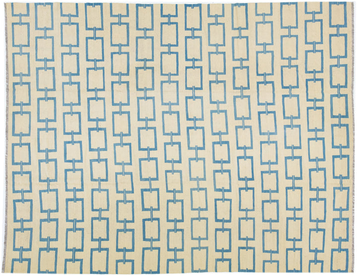 Modern Kilim Wool Rug 9 X 12