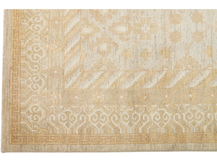 Modern Peshawar Wool Rug 9 X 12