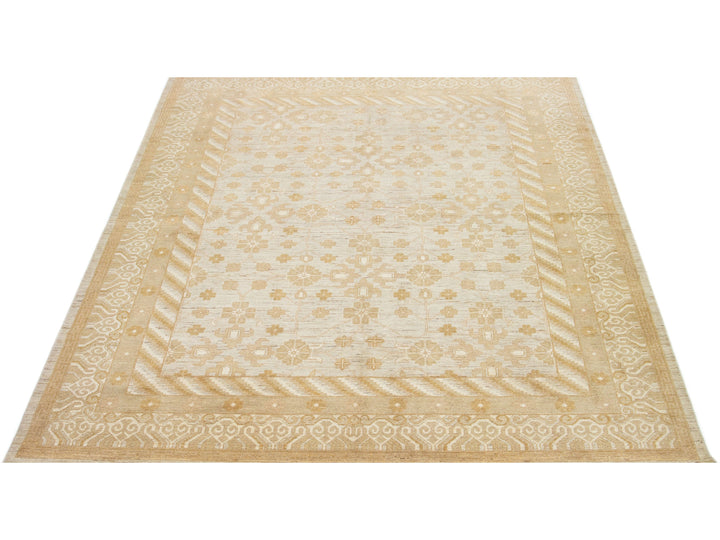 Modern Peshawar Wool Rug 9 X 12
