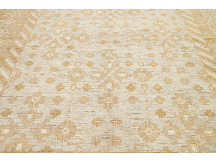 Modern Peshawar Wool Rug 9 X 12